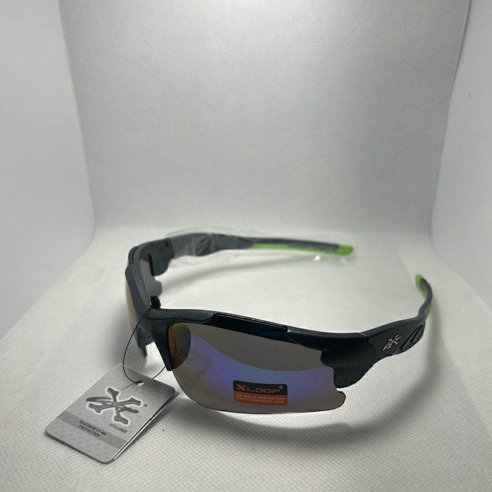 X-Loop Mens Rimless Mirrored Sunglasses